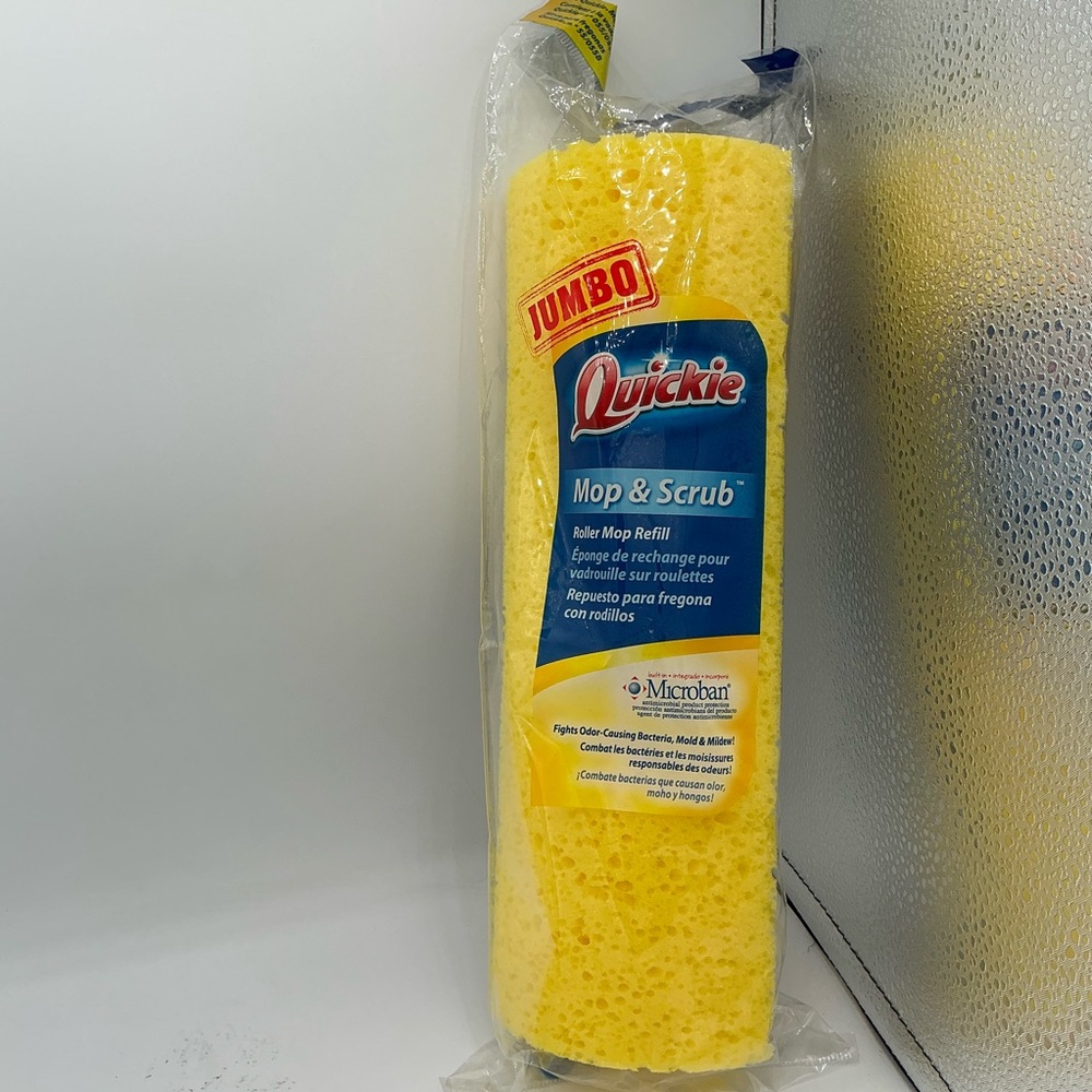 NEW Jumbo Quickie Mop & Scrub Roller Mop Refill Fits 055 055B Type P Sponge